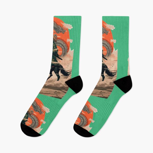 Item preview, Samurai Frog riding a Horse with Dragon and Rising Sun Essential T-Shirt designed and sold by JhayDesign.