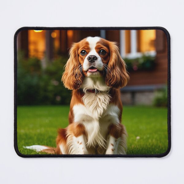 Item preview, Cavalier King Charles Spaniel in Garden – Peaceful Home Moment designed and sold by AmetistLight.