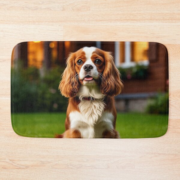 Item preview, Cavalier King Charles Spaniel in Garden – Peaceful Home Moment designed and sold by AmetistLight.