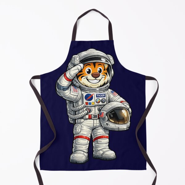Item preview, Astronaut Tiger Cartoon – Space Explorer Mascot Illustration designed and sold by jusmich.