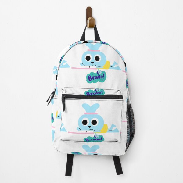 Item preview, Cute Blue Cartoon Character Giving Thumbs Up – Bravo Sticker designed and sold by KKCreationz.