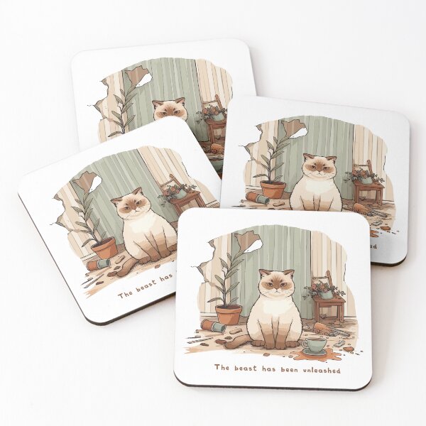 Item preview, The Beast Has Been Unleashed - Funny Cat Humor designed and sold by Scaryzz.