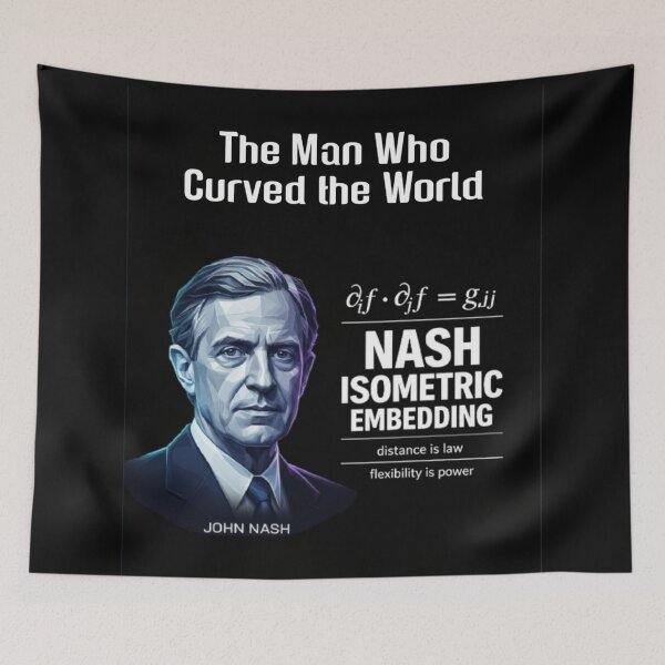 Item preview, John Nash The Man Who Curved the World designed and sold by WednesdayAndYou.