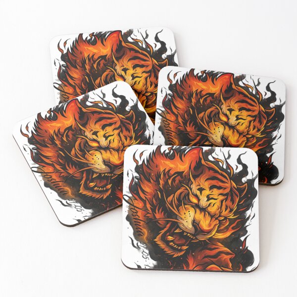 Item preview, Inferno Tiger – Fiery Spirit of Power and Rage designed and sold by Dyan4.