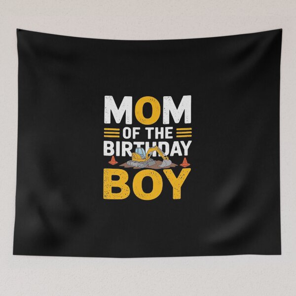 Item preview, Mom of the Birthday Boy Construction Birthday Party Hard Hat  designed and sold by DigitaldeligArt.