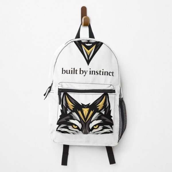 Item preview, Geometric Wolf Head with Instinct Motto designed and sold by RavenDistrict.