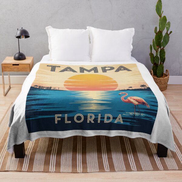 Item preview, Tampa Florida Vintage Flamingo Poster - Minimalist Retro Coastal Art designed and sold by CircinusStore.