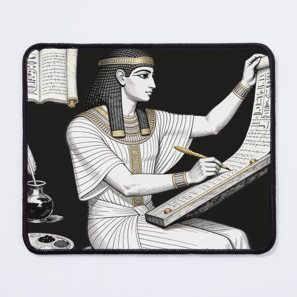 Item preview, Ancient Egyptian Scribe of Wisdom Line Art designed and sold by Eye Of Horus.