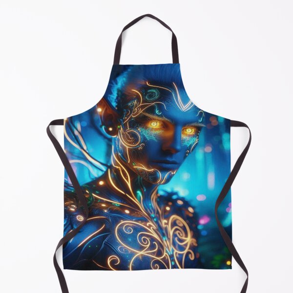 Item preview, Cyber Elf in Neon Forest – Futuristic Grace meets glowing Nature & digital Magic designed and sold by FotoworldEdel.