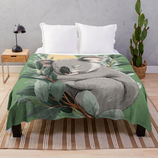 Item preview, Sleeping Koala – Cute animal illustration with gentle tranquility designed and sold by Meiersbeste.