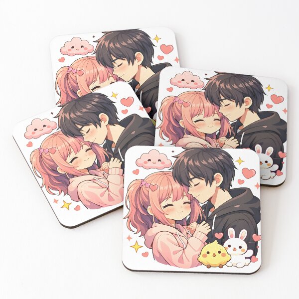 Item preview, Cute Anime Couple Love designed and sold by Amr Siam.