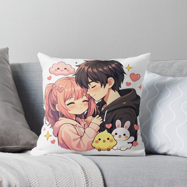 Item preview, Cute Anime Couple Love designed and sold by Amr Siam.