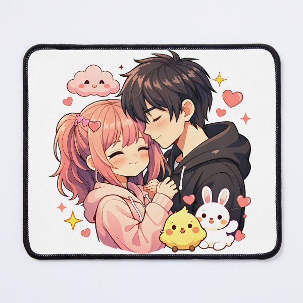 Item preview, Cute Anime Couple Love designed and sold by Amr Siam.