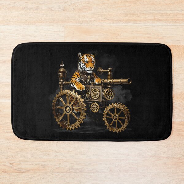 Item preview, Steampunk Tiger Gate Guardian, Mechanical Tiger of Awakening designed and sold by CrisMor-Art.