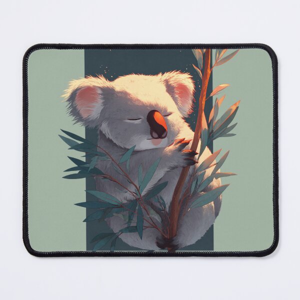 Item preview, Sleeping koala in eucalyptus trees – Gentle animal illustration designed and sold by Meiersbeste.