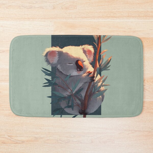 Item preview, Sleeping koala in eucalyptus trees – Gentle animal illustration designed and sold by Meiersbeste.