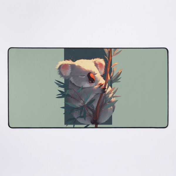 Item preview, Sleeping koala in eucalyptus trees – Gentle animal illustration designed and sold by Meiersbeste.