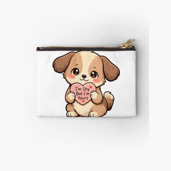 Item preview, I’m Shy But I’m Yours Puppy  - Cute Valentine Dog Design designed and sold by ProQ Creative Prints.