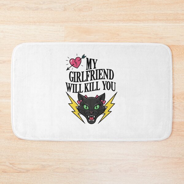 Item preview, My Girlfriend Will fight You,Funny Boyfriend Valentine designed and sold by Meryem Mamouni.