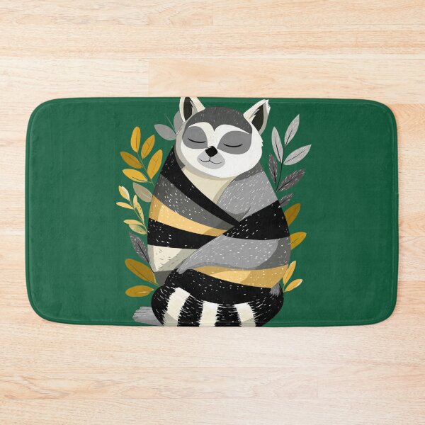 Item preview, Sleeping Lemur – Calm animal illustration with a nature motif designed and sold by Meiersbeste.