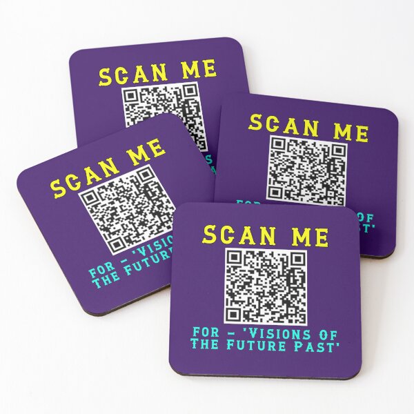 Item preview, Scan Me For Visions Of The Future Past designed and sold by alien almanac.
