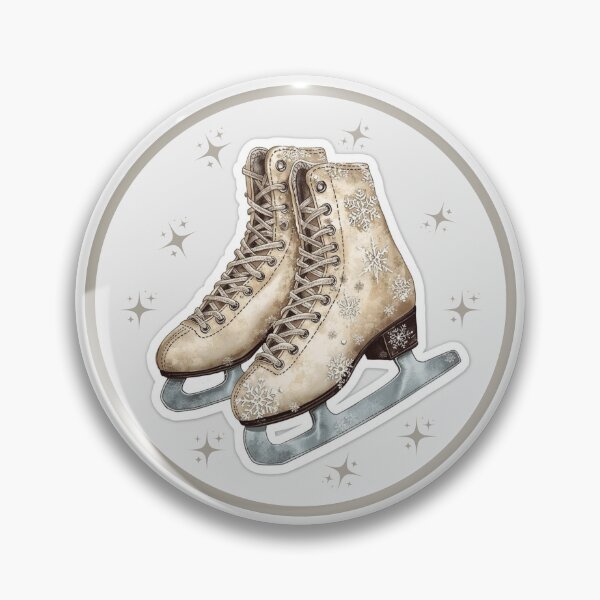 Item preview, Winter Sports Games Figure Skates Ice Dancing Sticker designed and sold by colorleafz.