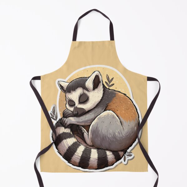 Item preview, Sleeping Lemur – Cute animal illustration in a warm color palette designed and sold by Meiersbeste.