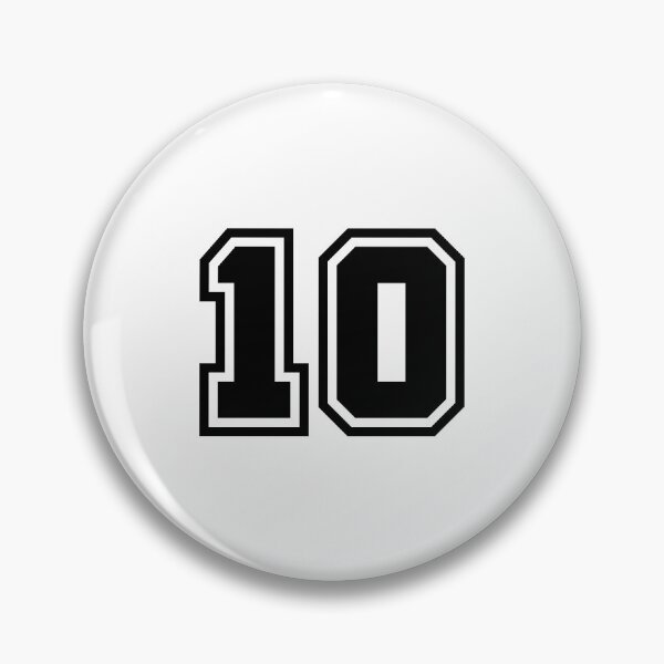 Item preview, Number 10 - Classic Minimalist Digit designed and sold by stickerorange.