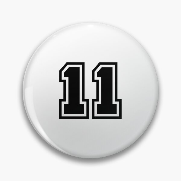 Item preview, Number 11 - Classic Minimalist Digit designed and sold by stickerorange.