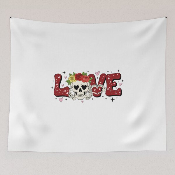 Item preview, Floral Skeleton Love,Cute Valentine’s Day Tee designed and sold by Meryem Mamouni.