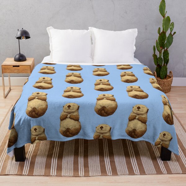 Item preview, Sleeping Otter – Calm animal illustration with closed eyes designed and sold by Meiersbeste.