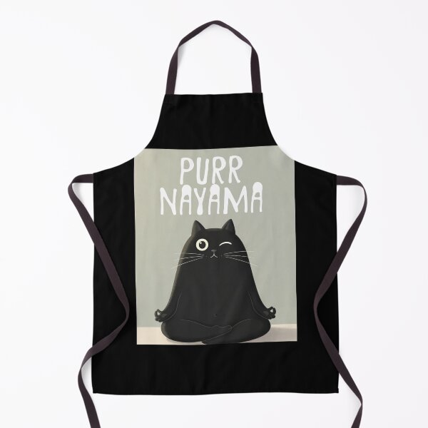 Item preview, Purrnayama - Zen Yoga Black Cat designed and sold by ikidyounot.