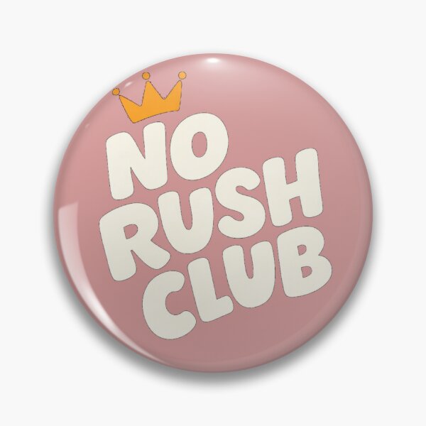Item preview, No Rush Club T-Shirt | Chill Vibes Lazy Mood Minimal Statement Tee designed and sold by KDesignCrafts.