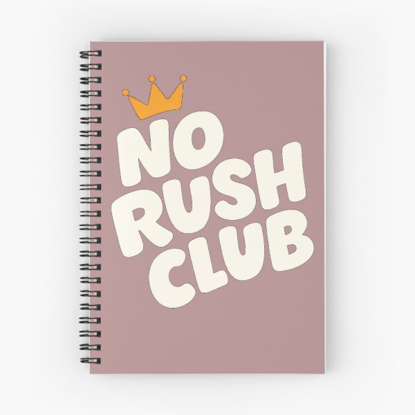 Item preview, No Rush Club T-Shirt | Chill Vibes Lazy Mood Minimal Statement Tee designed and sold by KDesignCrafts.