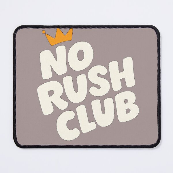 Item preview, No Rush Club T-Shirt | Chill Vibes Lazy Mood Minimal Statement Tee designed and sold by KDesignCrafts.