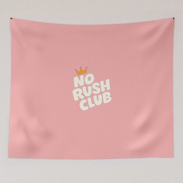 Item preview, No Rush Club T-Shirt | Chill Vibes Lazy Mood Minimal Statement Tee designed and sold by KDesignCrafts.