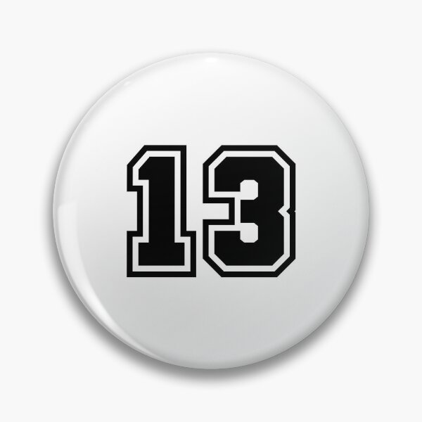 Item preview, Number 13 - Classic Minimalist Digit designed and sold by stickerorange.