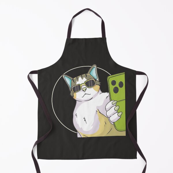 Item preview, The Cool Tech-Savvy Selfie Cat Illustration designed and sold by ELF11design.