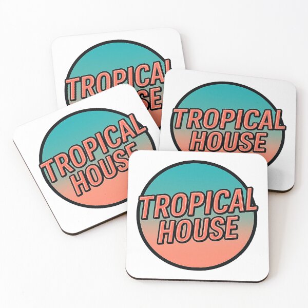 Item preview, Tropical House – Sunset Electronic Summer Badge designed and sold by |TRSSHOP|.