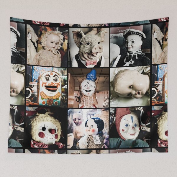Item preview, Antique Faces Doll Collage designed and sold by JournalOfTales.