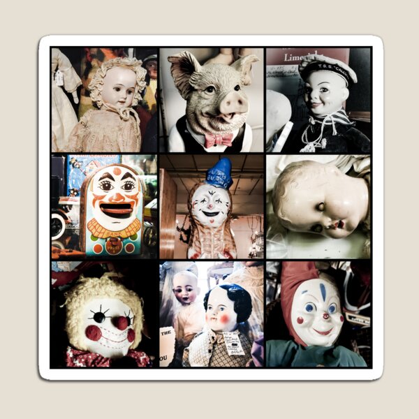 Artikelvorschau, Antike Gesichter Puppencollage entworfen und verkauft von JournalOfTales.