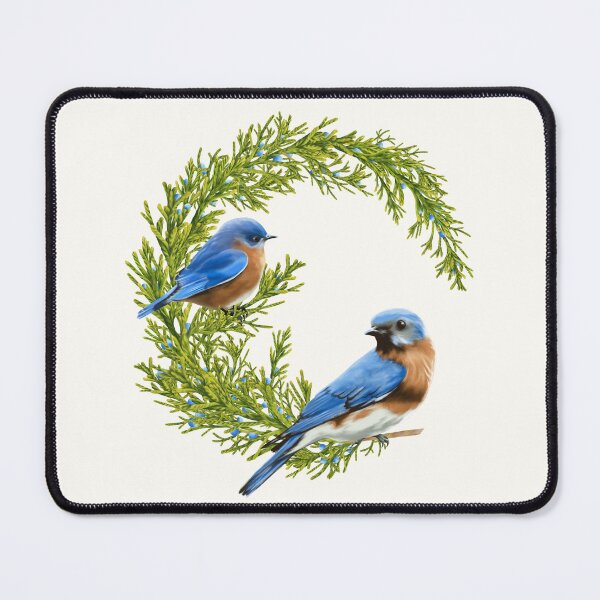 Item preview, Eastern Bluebird on Juniper tree designed and sold by Art_By_Wing.