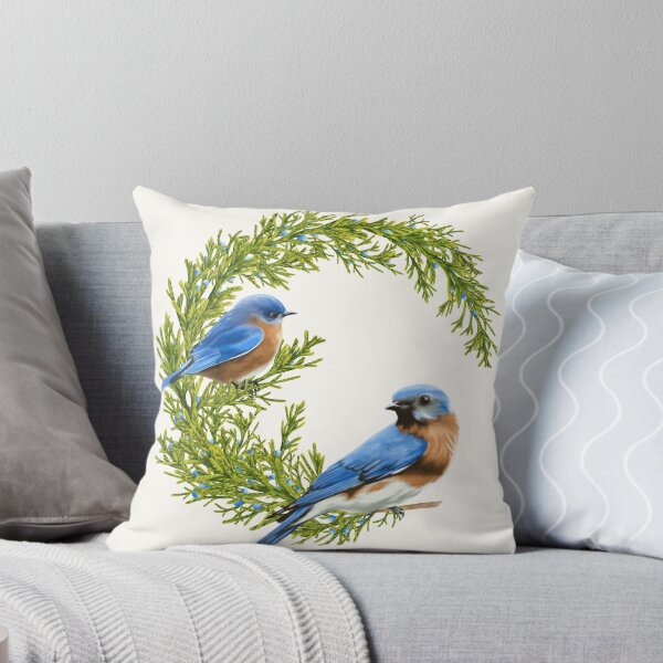 Item preview, Eastern Bluebird on Juniper tree designed and sold by Art_By_Wing.