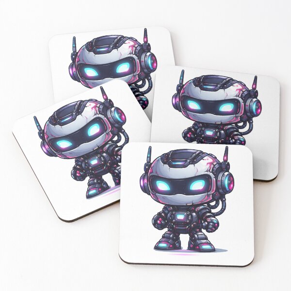 Item preview, Cyberpunk Robot – Cute Neon Character designed and sold by wait4signal.