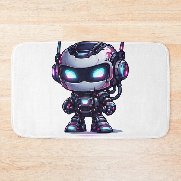 Item preview, Cyberpunk Robot – Cute Neon Character designed and sold by wait4signal.