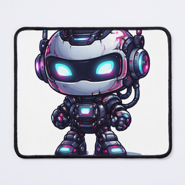 Item preview, Cyberpunk Robot – Cute Neon Character designed and sold by wait4signal.