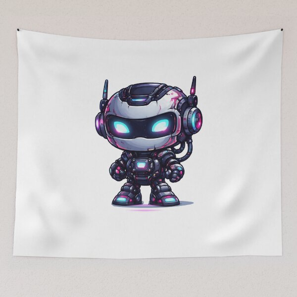 Item preview, Cyberpunk Robot – Cute Neon Character designed and sold by wait4signal.