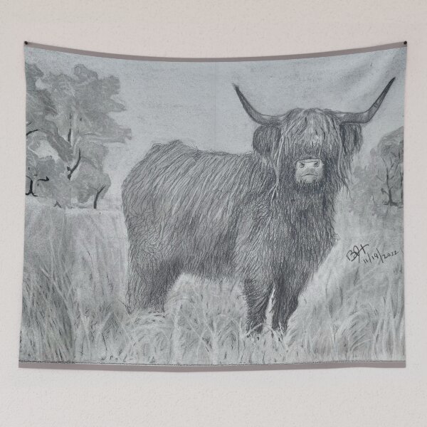 Item preview, Carole’s Highland Cow designed and sold by bibiwildstudio.