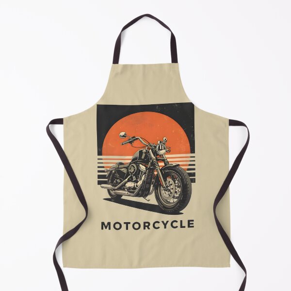 Artikelvorschau, Retro-Motorrad-Sonnenuntergang-Vintage-Biker-Kunstposter entworfen und verkauft von Kruti Collection.