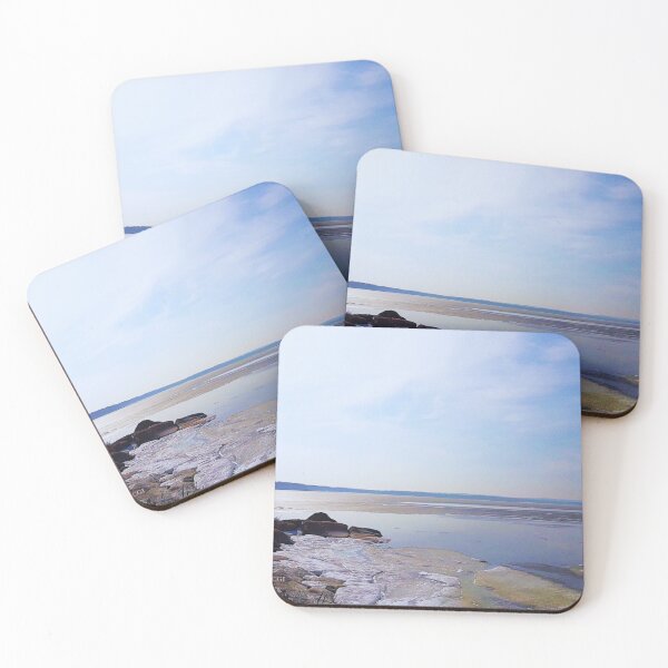Item preview, Icy Shoreline at Sunset – Peaceful Winter Scene designed and sold by Creative Inspire Store.